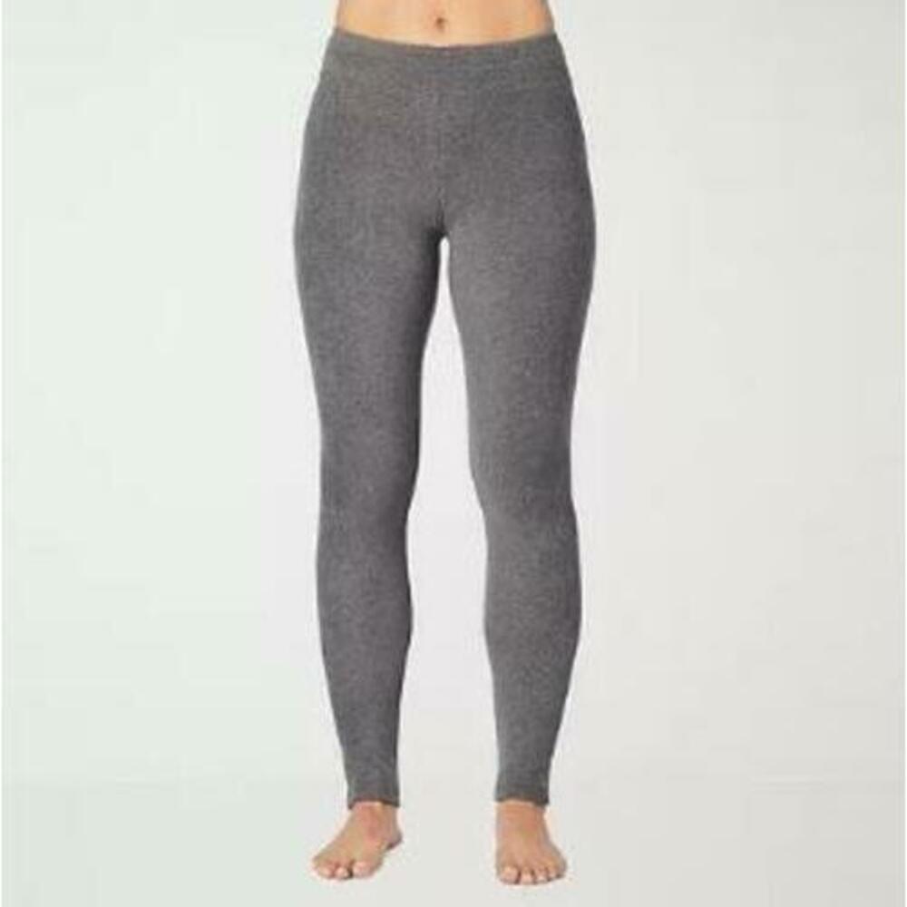 Cuddl Duds Women's Soft Stretch Gray Leggings XS